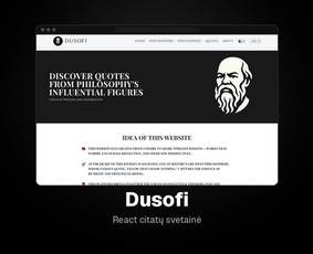 Dusofi – React citatų svetainė