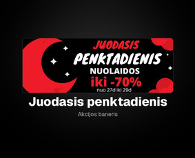 Juodasis penktadienis – akcijos baneris