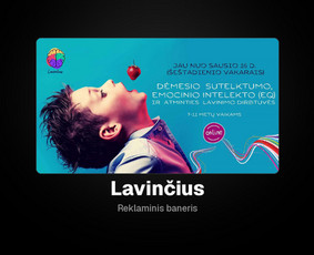 Lavinčius – reklaminis baneris