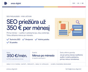 SEO paslaugos - Seo ir Di paie&scaron;ka už 350 &euro;/mėn. su garantija - 1