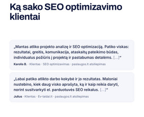 Seo, Ai Seo jūsų projektui. Nemokamas Seo/ai auditas / Mantas Tamošaitis / Darbų pavyzdys ID 4586396
