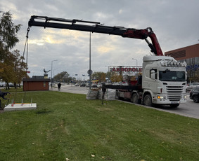 Krovinių pervežimas - Fiskaras krovinių pervežimas kranas manipuliatorius tralas - 1