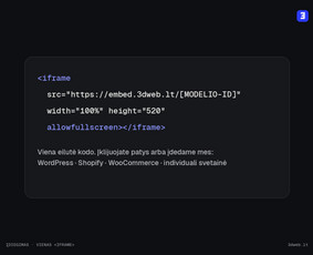 Interaktyvūs 3D produktų modeliai ir konfigūratoriai / 3dweb.lt / Darbų pavyzdys ID 4589558