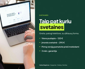 HTML/CSS kodavimas - Nulaužta svetainė? I&scaron;valau, uždarau spragas, prižiūriu - 1