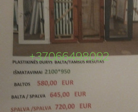 Durų montavimas - Langų ir durų gamyba ir pardavimas stoginės - 4