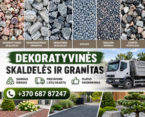 Žemės kasimas, lyginimas - Dolomitinė skalda ,granitinė skalda ,atsijos - 3