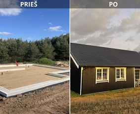 Individualių namų statyba iki raktų - Karkasinių ir Modulinių namų statyba - 1