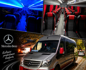 Autobusų, limobusų nuoma - Autobusų nuoma,keleivių vežimas nuo 8 iki 57vietų - 1