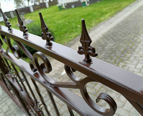 Kalviai, kalvystės darbai - Kalvi&scaron;ki gaminiai Tvoros Vartai Stumdomi turėklai stogeliai - 4