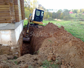 Inžinerinių tinklų įrengimas - Agminta. Aplinkos tvarkymas. Visi žemės darbai. - 2
