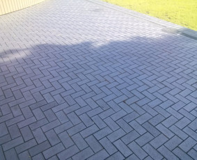 Trinkelių klojimas - Trinkeliu klojimo darbai,tvoru,pamatu betonavimas - 2