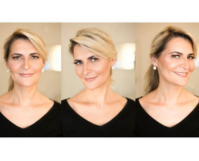 Makiažas atliekamas su profesionalia kosmetika: "MAKE UP FOR EVER", "MAC", "DIOR", "CHANEL", "MAKE-UP ATELIER", kurios garantuoja puikų makiažo išsilaikymą. Klijuojami blakstienų kuokšteliai.