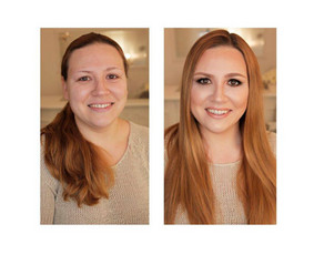 Makiažas atliekamas su profesionalia kosmetika: "MAKE UP FOR EVER", "MAC", "DIOR", "CHANEL", "MAKE-UP ATELIER", kurios garantuoja puikų makiažo išsilaikymą. Klijuojami blakstienų kuokšteliai.