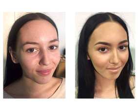 Makiažas atliekamas su profesionalia kosmetika: "MAKE UP FOR EVER", "MAC", "DIOR", "CHANEL", "MAKE-UP ATELIER", kurios garantuoja puikų makiažo išsilaikymą. Klijuojami blakstienų kuokšteliai.