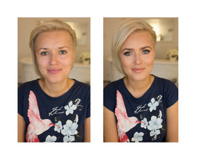 Makiažas atliekamas su profesionalia kosmetika: "MAKE UP FOR EVER", "MAC", "DIOR", "CHANEL", "MAKE-UP ATELIER", kurios garantuoja puikų makiažo išsilaikymą. Klijuojami blakstienų kuokšteliai.