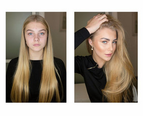 Makiažas atliekamas su profesionalia kosmetika: "MAKE UP FOR EVER", "MAC", "DIOR", "CHANEL", "MAKE-UP ATELIER", kurios garantuoja puikų makiažo išsilaikymą. Klijuojami blakstienų kuokšteliai.