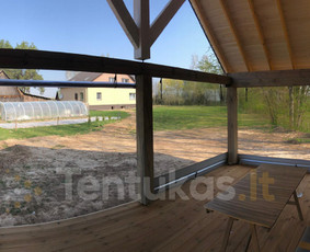 Skaidrūs - permatomi tentai terasoms ir pavėsinėms! Tentukas / Permatomi tentai terasoms ir pavėsinėms / Darbų pavyzdys ID 1031087