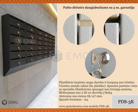 Sublokuotos pašto dėžutės - Kitos įvairios paslaugos - 1 Kitos įvairios paslaugos - Sublokuotos pašto dėžutės - 1