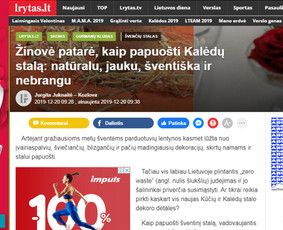 Įvairių tekstų, straipsnių, naujienlaiškių kūrimas / Jurgita Juknaitė-Kozlova / Darbų pavyzdys ID 1053003