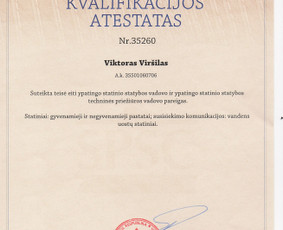 Mūsų patirtis siekia mažiausiai 100 metų, kadangi iš kartos į kartą buvo perdavinėjamos žinios, sugebėjimai ir net kai kurios statybos paslaptys, kurios žinomos tik mums. Padėsim jums statyti...