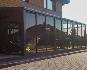 Terasų stiklinimas - Terasų stiklinimas bėgelių stumdomom sistemom - 3