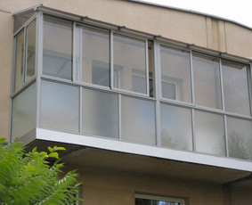 Balkonu, terasu, pavesiniu stiklinimas, plastikiniai langai / Valkoras / Darbų pavyzdys ID 1075261
