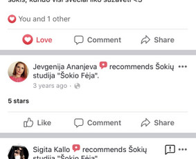 Ačiū Jums už atsiliepimus!