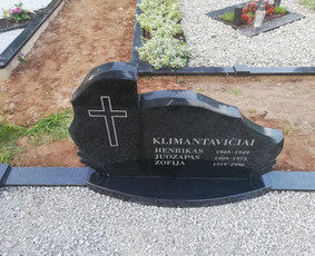 Raidžių ir portretų kalimas ant paminklo - Kapų tvarkymas, restauravimas - 1