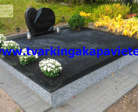 Kapų tvarkymas, paminklai, antkapiai, plokštės kapams - Kapavietės užpylimas skaldele - 3 Kapavietės užpylimas skaldele - Kapų tvarkymas, paminklai, antkapiai, plokštės kapams - 3