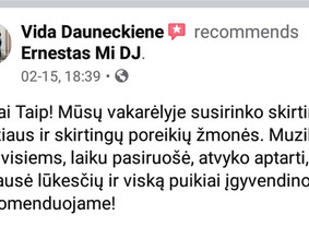 Kliento rekomendacija.