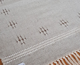 Mereškuotas lino-medvilnės takas 0,50×0,43 m.