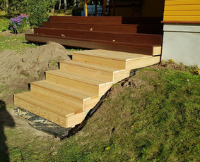 Terasos iš ivairios medienos, plastiko, kompozito / Arturas / Darbų pavyzdys ID 1124253