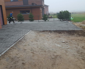 Trinkelių pagrindo paruo&scaron;imas - Kokybi&scaron;kas Trinkelių klojimas, gerbūvio darbai - 1