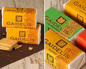 Atnaujintos sausainių GAIDELIS pakuotės |
GAIDELIS biscuits rebranging
