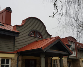 Parapetų, palangių, fasado, kaminų skardinimas