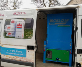 Fasadų, sienų šiltinimas - Šiltinimas pučiama vata Knauf Supafil, Ekowool, Steico . - 2