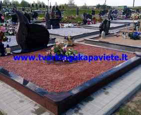 Kapavietės užpylimas skalda