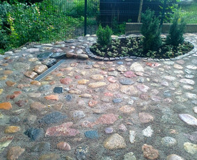 Riedulys,gėlynai.Akmenų klojimas