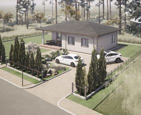 80 m2 Vienbutis gyvenamasis namas