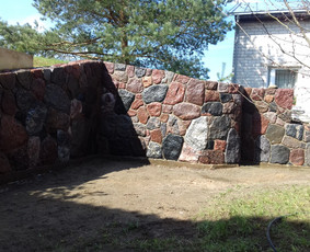 Skaldytas akmuo.Mūro darbai