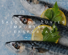 Šaldytos žuvies importo-eksporto kompanijos Akbelita tinklalapis. www.akbelita.lt