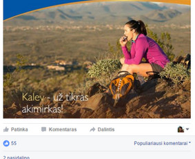 Klientas: Suslavičius-Felix. Prekės ženklas: Kalev. 
Sukurta komunikacijos ir reklamos strategija, vizualų šablonai, administruojamas profilis.