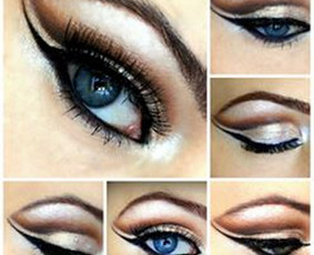 Glam gold crease eye
