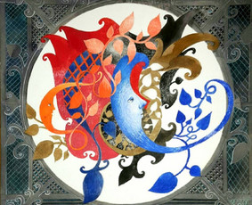 Du mėnuliai 30x30 cm