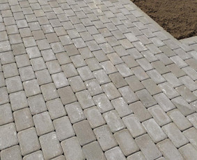 Trinkelių klojimas, Lietaus nuotekos, vejos įreng. / Kiemo darbai / Darbų pavyzdys ID 1218921
