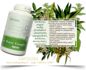 Osteo Complex (180) – unikalus kompanijos Santegra produktas, pagamintas pagal paskutinius medicininius tyrimus, siekiant išsaugoti atraminės judėjimo sistemos funkcijas.