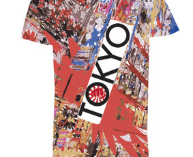 Marškinėlių dizainas japonų kompanijai.