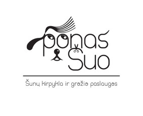 Logotipas gyvūnų kirpyklai.