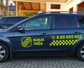 Reklama ant automobilio, Šviesdėžės, Lipdukų gamyba/šalinima / Trigalvis / Darbų pavyzdys ID 1233787