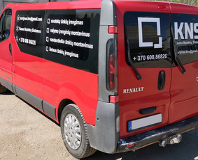 Reklama ant automobilio, Šviesdėžės, Lipdukų gamyba/šalinima / Trigalvis / Darbų pavyzdys ID 1233789